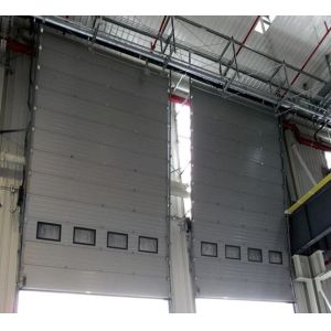 China Custom Color Insulated Sectional Garage Doors Commercial Overhead Door on sale