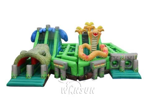 Quality Safe Inflatable Sports Games Forest Animal Exploration Theme For Outdoor Playground wholesale