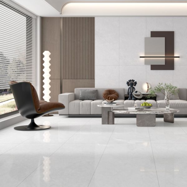 Quality Easy Maintenance Indoor Porcelain Tile Panels in White for Low Maintenance Spaces wholesale