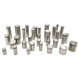 Display Hardware Standoff Installation Acrylic Sign Holder With Flat Top And