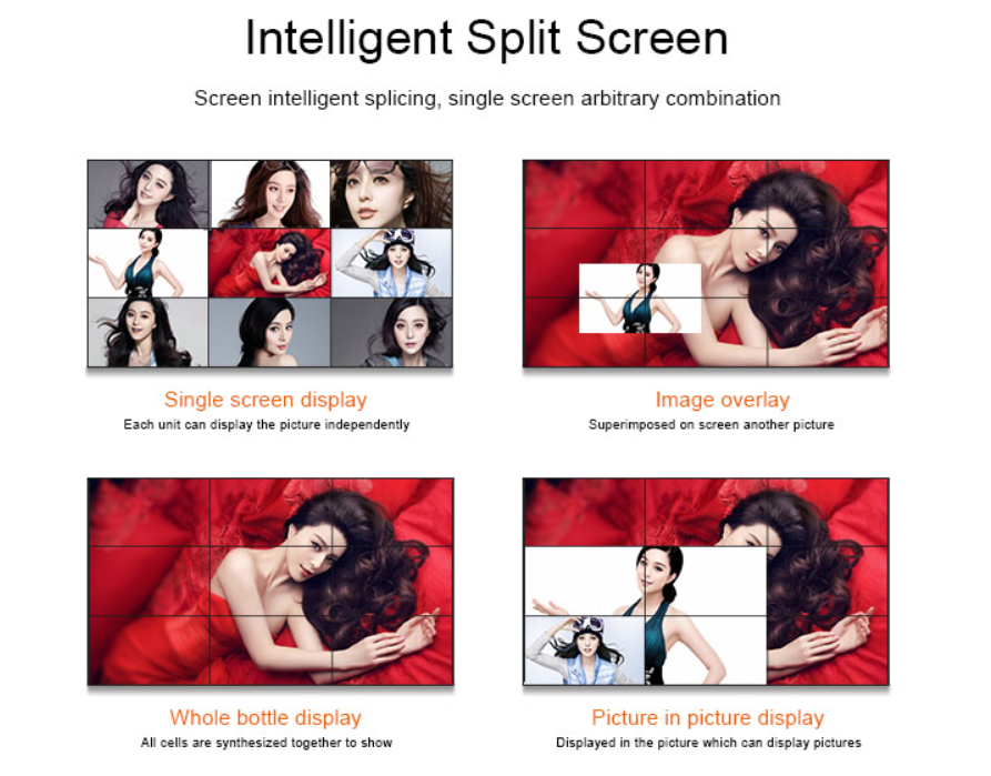 Anti Glare 46 Inch 8mm Bezel BOE LCD Video Wall Display