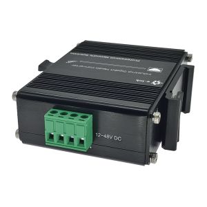 Single Mode Sc 20km Media Converter Full Half Duplex Auto Negotiation Din Rail