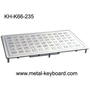 20mA PS2 Rugged Stainless Steel Keyboard 800dpi Panel Mount 66 Keys