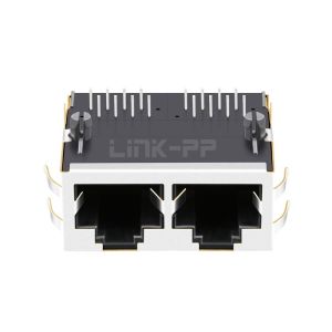 LPJ21028CNL 10/100 Base-T Without Led Tab UP 1x2 Port RJ45 Female Connectors