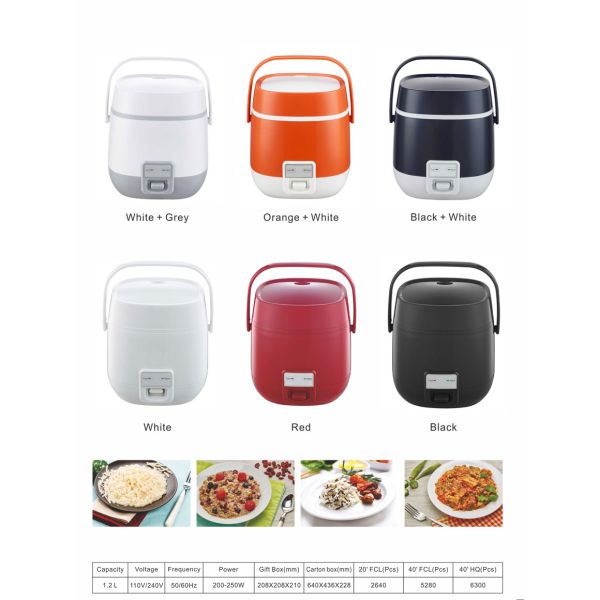 Mini food cooker home appliance useful gifts items electric multi electric mini rice cooker 1.2L