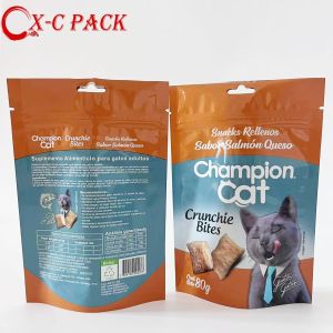 Cheap Free Sample Custom Made Resealable Zip Lock Dog Turtle Cat Treats Snack Package Pet Food Packaging Bag for sale
