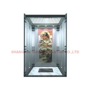 China Intelligent Hospital 1.5M 1600kg Machine Roomless Elevator With PVC Floor on sale