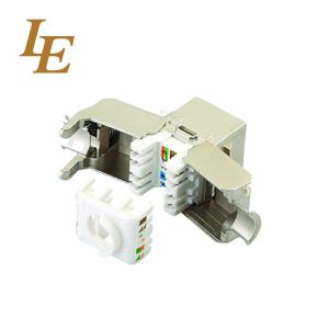 Shielded CAT6 CAT6A CAT7 Coupler Network Keystone Jack For Patch Panel / Server