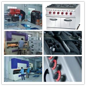 Natural Gas 6 Burner Range With Oven Pure Iron Head