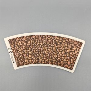 Printing PE Coated Paper Cup Fan for Hot and Cold Drinks Custom Design and