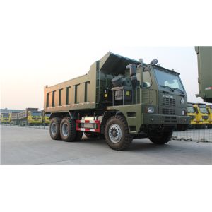 ZZ5707S3640AJ Mining 10 Wheel Dump Truck With Manual 10 Speeds And ZF Steering