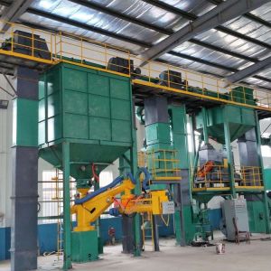 Cheap Green Color Resin Sand Production Line With Magnetic Separators Customized for sale