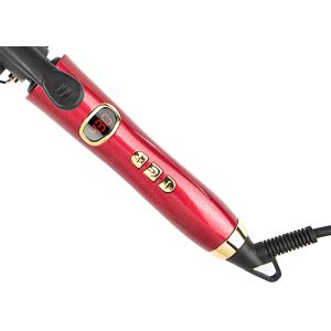 Titanium Coated Hair Curling Iron 3 Barrel Wand Temperature Adjustable With LCD