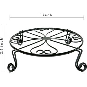 Balcony Metal Rustproof Garden Container Round Supports Rack for Planter Flower