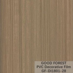 Flowability PVC Decorative Film Scratch Resistance Wooden Grain