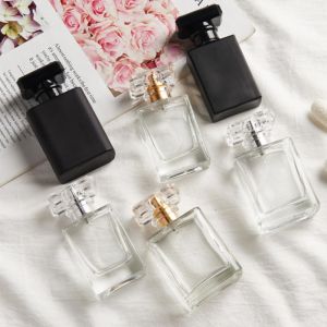 China Customized Classic Black Orientation Glass Perfume Bottle Free Design on sale