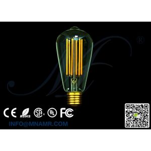 High Quality ST64 LED Edison Bulb 6W E26 E27 B22 AC110-240V 2200k 2700k 6000k CE