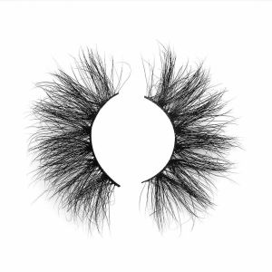 Wearable 3D 26mm Fluffy Mink Lashes With Clear Band