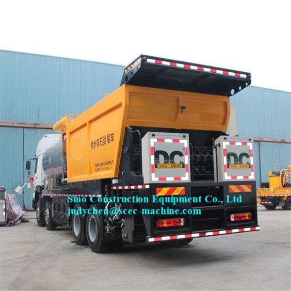 Synchronous Sealing Truck SCEC5168TFCT Asphalt Tank 6m3 For Asphalt Crushed