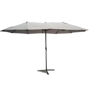 2.7m Height 4.6m Diameter Free Standing Patio Umbrella Water Resistant