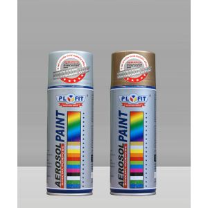 ISO9001 18K Gold Black Aerosol Spray Paint For Cars Quick Drying