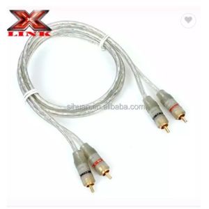 Audiophile Twisted Pair OFC Car Audio Interconnect RCA Cable 10m With Soft PVC