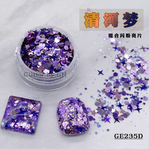 Multi Colors Loose Chunky Glitter Mix Fine Polyester Glitter Bulk For Nail Art DIY Craft