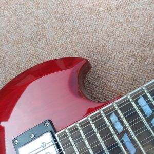 Red EDS1275 Custom Shop double Neck Electric Guitar 6/12 strings Wholesale