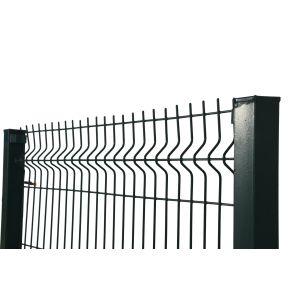 3.0mm Curved Wire Fence Galvanized Welded Steel Iron 3d