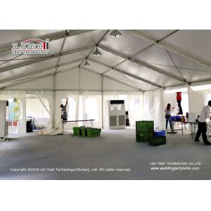 Movable 6m To 10m Width Garden Party Tents With Glass Wall And Window