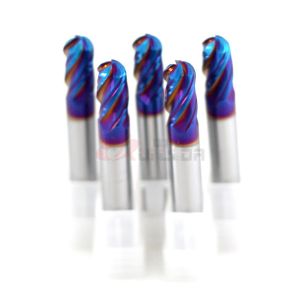 4Fl Diamond Ball Nose End Mill For Cutting Inconel 1/2 Shank