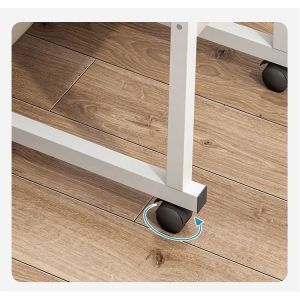 Functional Eco-Friendly Partical Board Mobile Elevating Storage Desk for Home