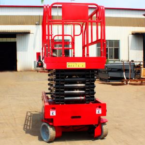 4M 10M Max Lift 16M Electric Mobile Tracked Scissor Lift Self-Propelled
