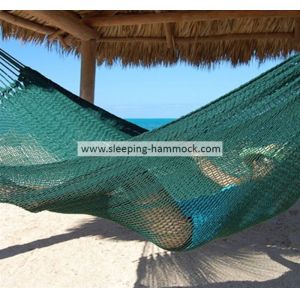 Big Pool Foldable Green Thick String Mayan Hammock Hand Woven With Stand 55 X 84