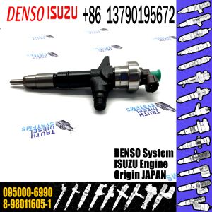 Fuel Injector 095000-6990 For IS-UZU Engine 8-98011605-0 8-98011605-1 8-98011605