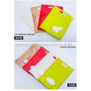 Cheap Qual side sealed flat bottom pouches with zipper for food packaging for sale
