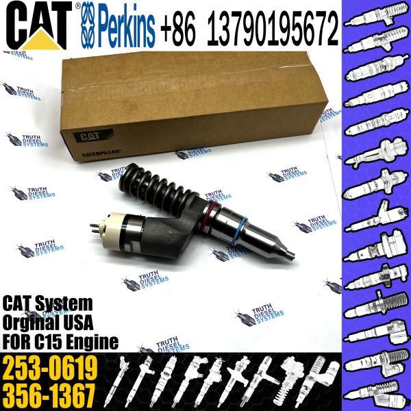 Quality Caterpillar Diesel Common Fuel Injectors 10R-7232 253-0619 for Cat C15 excavator wholesale