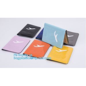 shinny promotion PVC Passport cover or Passport Case, PU and PVC grid card