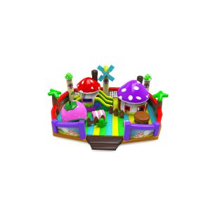 Mushroom Theme Small Young Children Playground With Small Slide