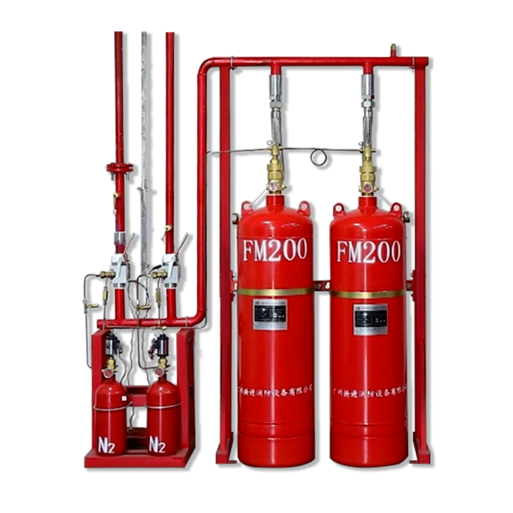 Clean FM200 Pipe Network Automatic Fire Extinguishing System With Anti-electric