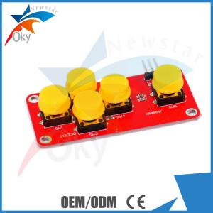 Cheap Black + Yellow Arduino Bluetooth Module 5-Key Keyboard Module for sale