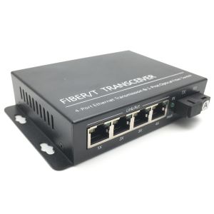 SC 2 RJ45 Fiber Optic Transceiver 850nm 1310nm 1550nm Single Mode 10 / 100m