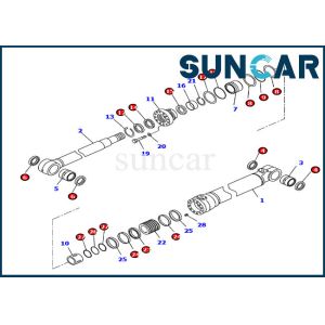 China 707-99-47050 7079947050 Boom Seal Kit Hydraulic Cylinder Repair Kit For PC210-10 PC210LC-11 Komatsu on sale