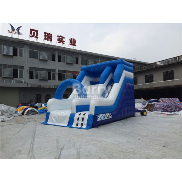 Blue Small Commercial Inflatable Slide For Children / Backyard Water Slide