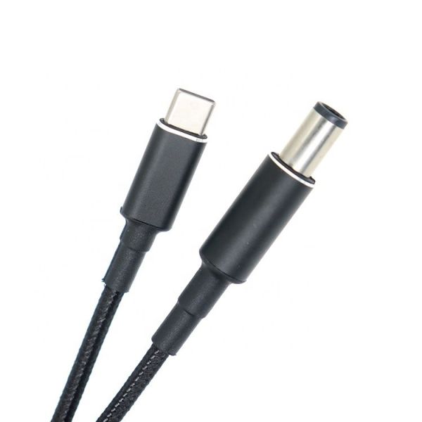 100W 20V 5A PD Charger Durable Braided USB Type C to DC 7.4x5.0mm Cable for