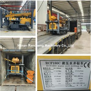 180m Mining Drilling Rig Equipment Machine Water Well Borehole Crawler Rig