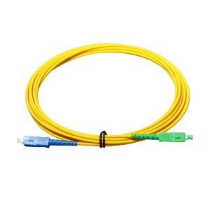 3.0mm SM LSZH Fiber Optic Patch Cable SC APC To SC UPC With RoHS Certfied