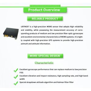 Stable Attitude Navigation System UBTM207Y with FOG Gyro and Fibre Optic