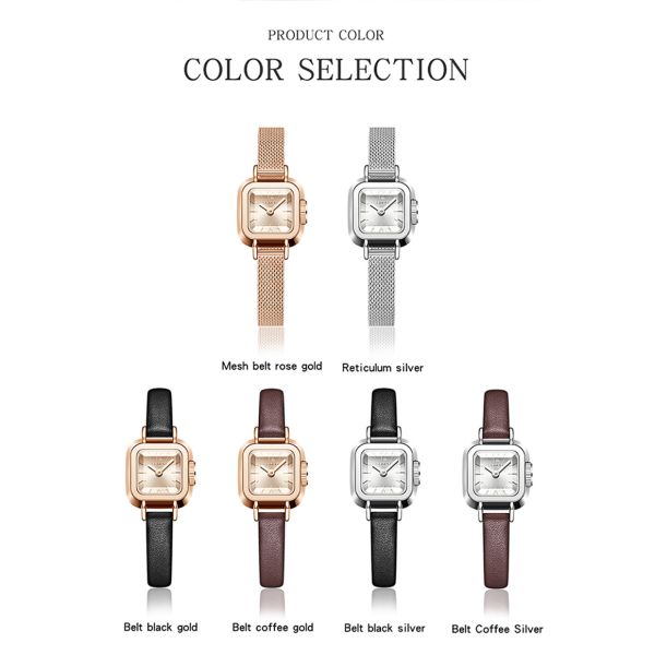 22cm Alloy Quartz Wristwatch With 8mm Band Width For Women