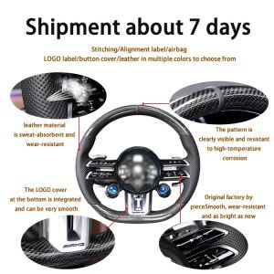 Black M Performance Leather Steering Wheel Perfect Fit for BMW 320 525 F10 F20